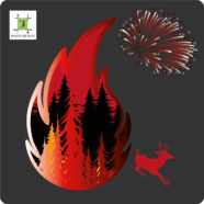 (Français) Canicule + feux d’artifice/lâchers de lanternes volantes = incendie